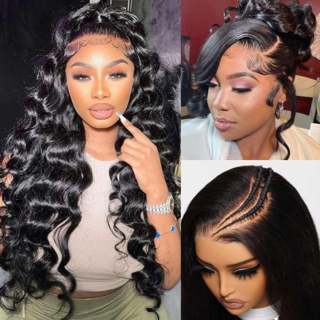 Beauty Forever Pre-Everything Glueless Frontal Wig 13X4 Pre Cut Lace Front Wigs Body Wave Human Hair Put On And Go Hd Lace Bye B
