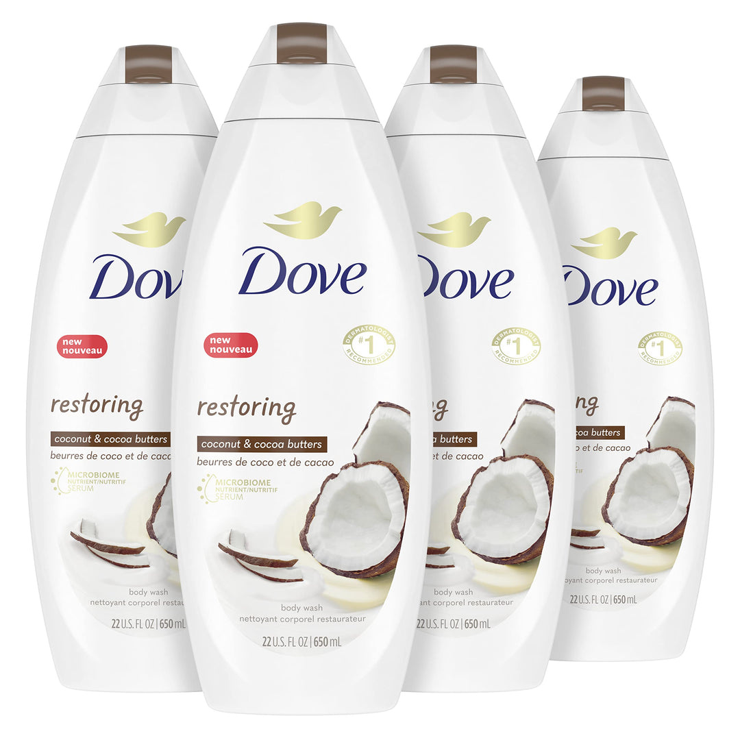 Dove Purely Pampering Body Wash For Dry Skin Coconut Butter And Cocoa Butter Effectively Washes Away Bacteria While Nourishing Y