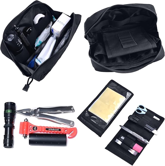 Azarxis Equipment Multi-Purpose Tactical EDC Admin MOLLE Pouch Utility Tools Bag Organizer Military Waist Belt Modular Attachment