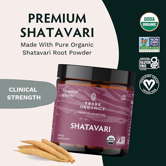 TRIBE ORGANICS Hormonal Wellness Duo - Ashwagandha & Shatavari Capsules - Supports Women’s Wellness and Balance