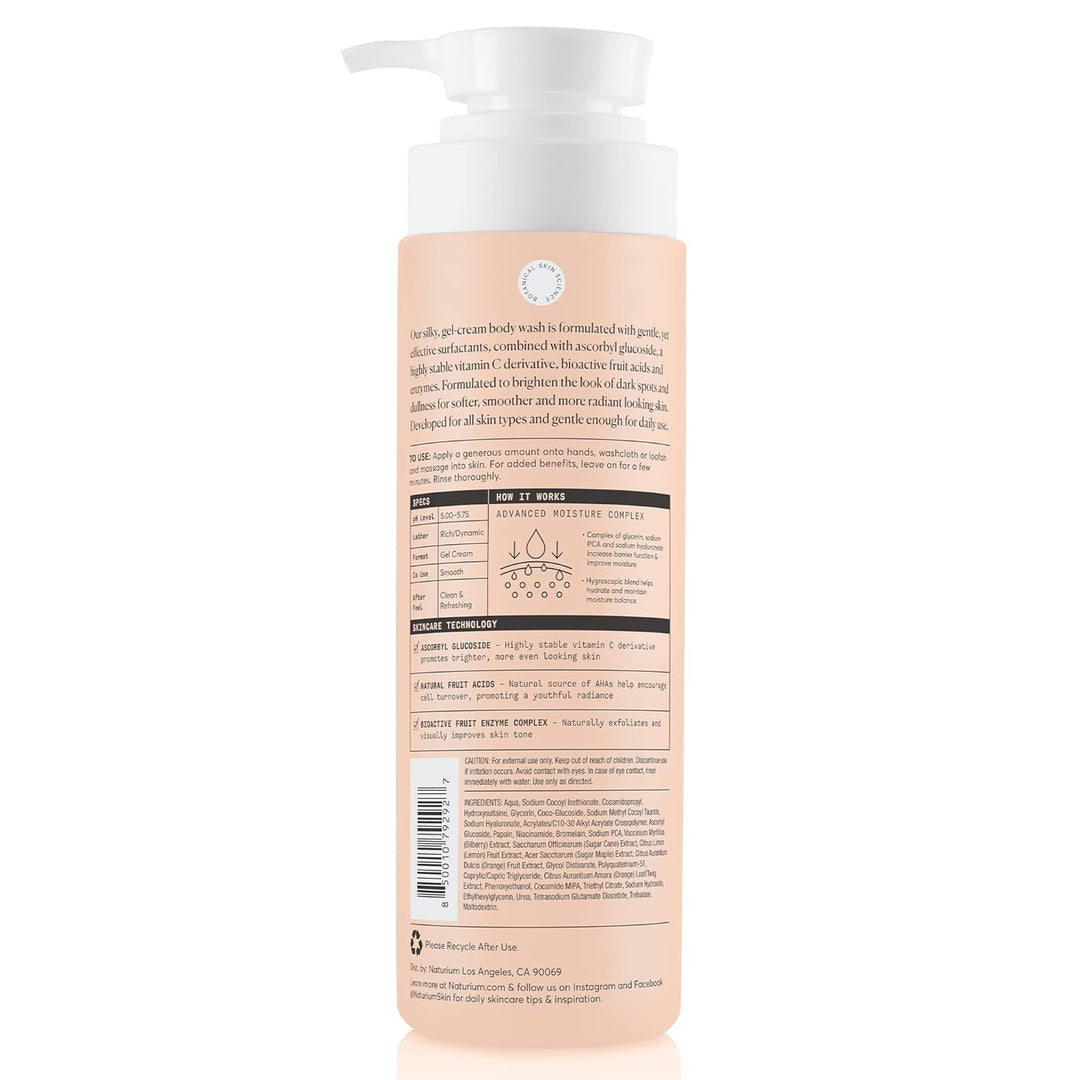 Niacinamide Body Wash | Cleansing & Hydrating Gel-Serum | 16.9 oz | Paraben-Free