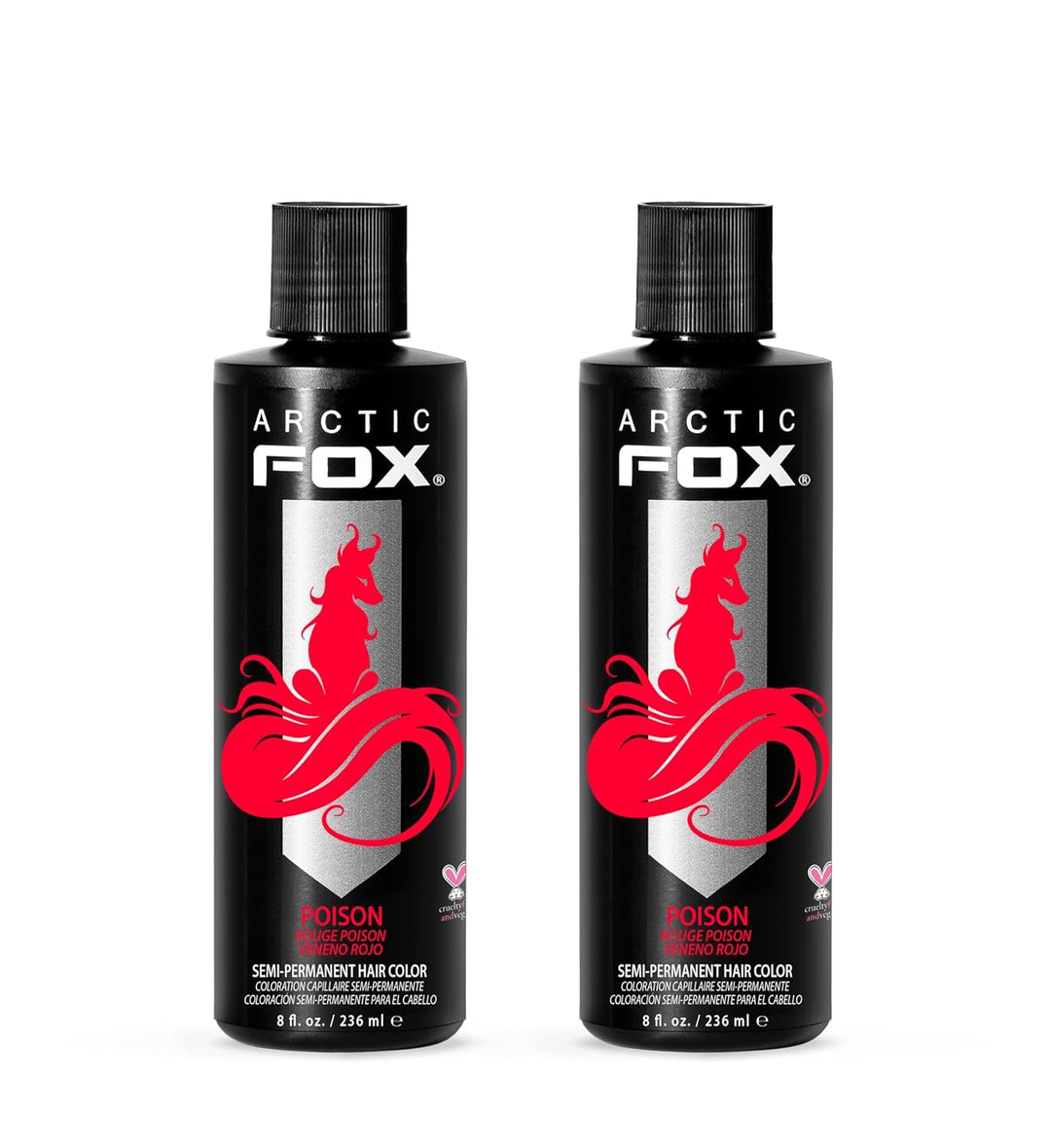 ARCTIC FOX Frose Vegan Semi-Permanent Hair Color Dye | 4 Fl Oz | Pack of 2