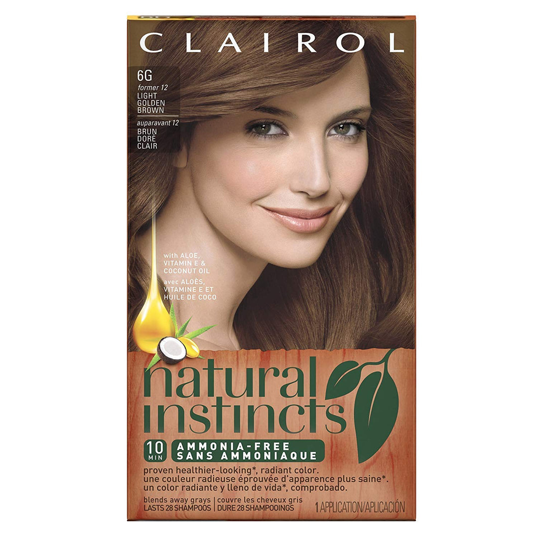 Natural Instincts #12 Size Kit Clairol Natural Instincts #12 Light Golden Brown