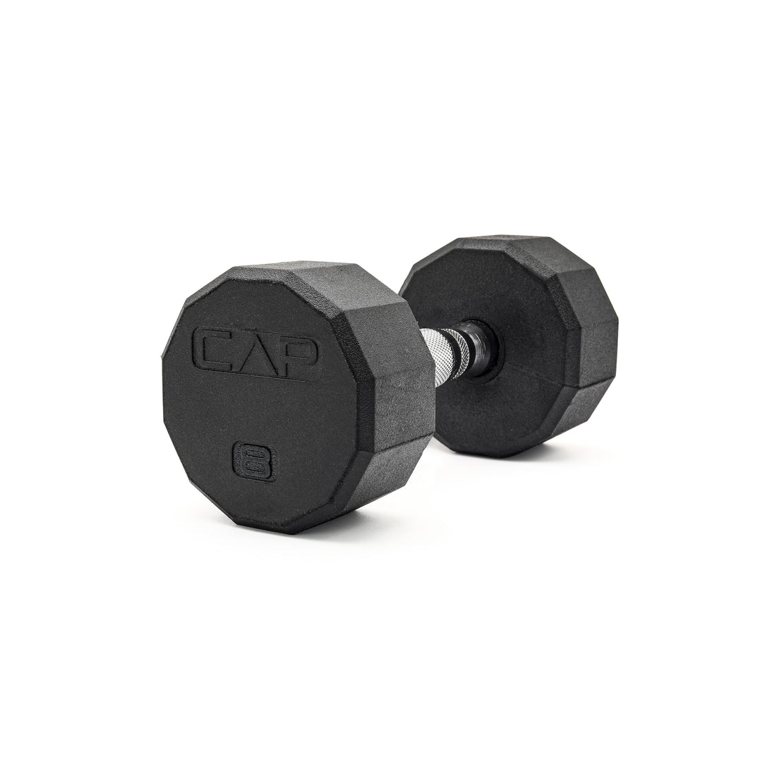 CAP Barbell 12-Sided Coated Dumbbell, 8 LB