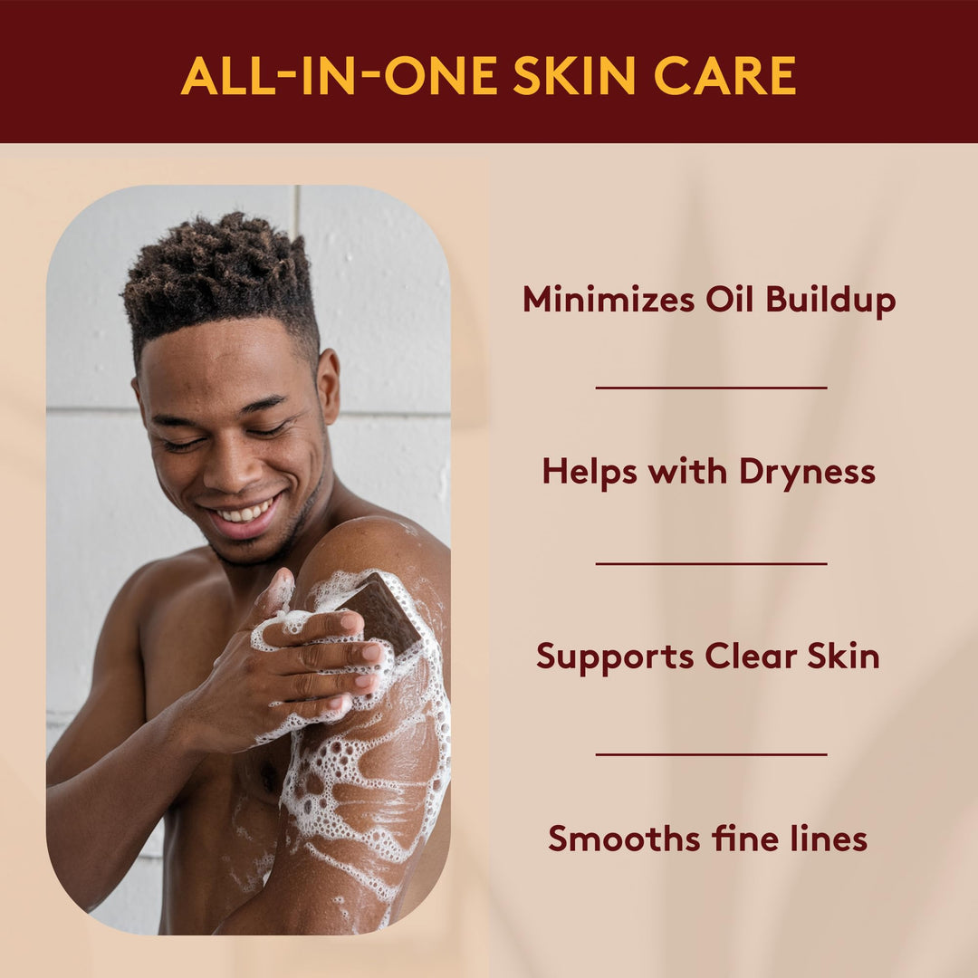 OKAY Pure Naturals AFRICAN BLACK SOAP BLACKSEED 5.5oz / 156gr