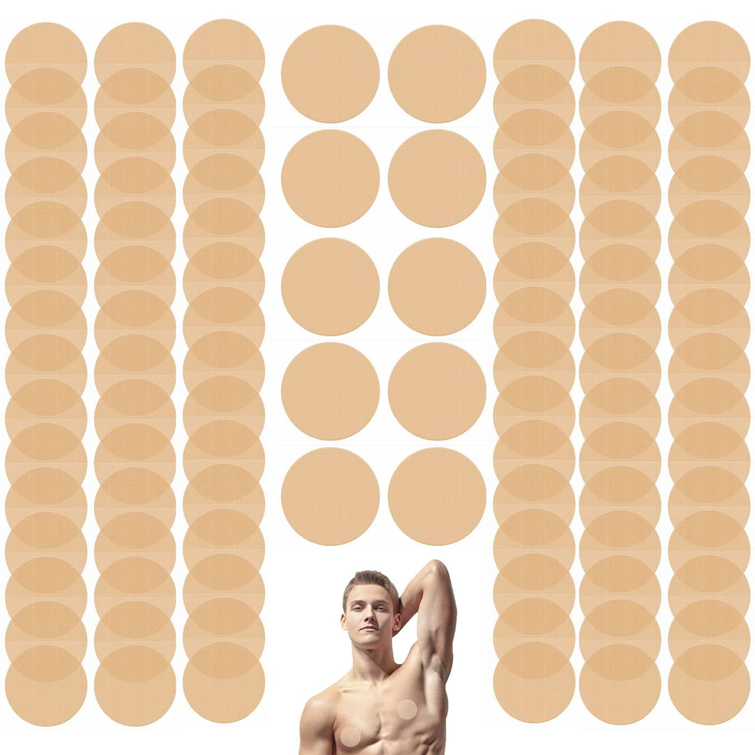 Snmzlc Nipple Cover for Men Disposable Running Mens Nipplecovers Nipple stickers(50Pairs/100pieces) Nipple Chafing Prevention (flesh)