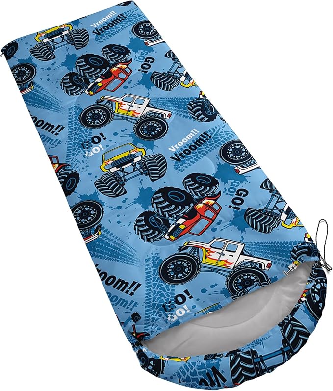 AILONEN Kids Floral Cat Camping Sleeping Bags,Lightweight & Waterproof,3 Season Warm & Cool Weather,Kawaii Kitten Sleeping Bags for Girls Adults,Travelling,Outdoors