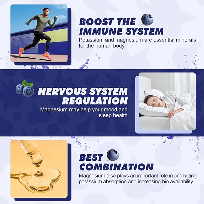 2 Pack Potassium Magnesium Supplement Liquid - High Absorption Calm Magnesium Complex & Potassium Plus Calcium, Vitamin D3, Zinc for Leg Cramps & Bone & Energy & Immune Support - 4 Fl oz