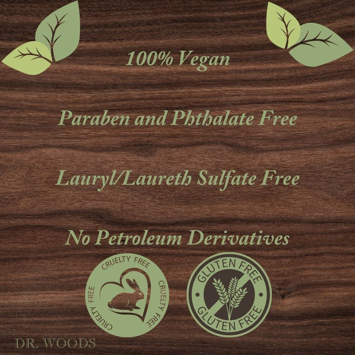 Dr. Woods Travel Trial Size Bottle, Black Coconut Papaya Body Wash Soap with Shea Butter, 2 Ounce