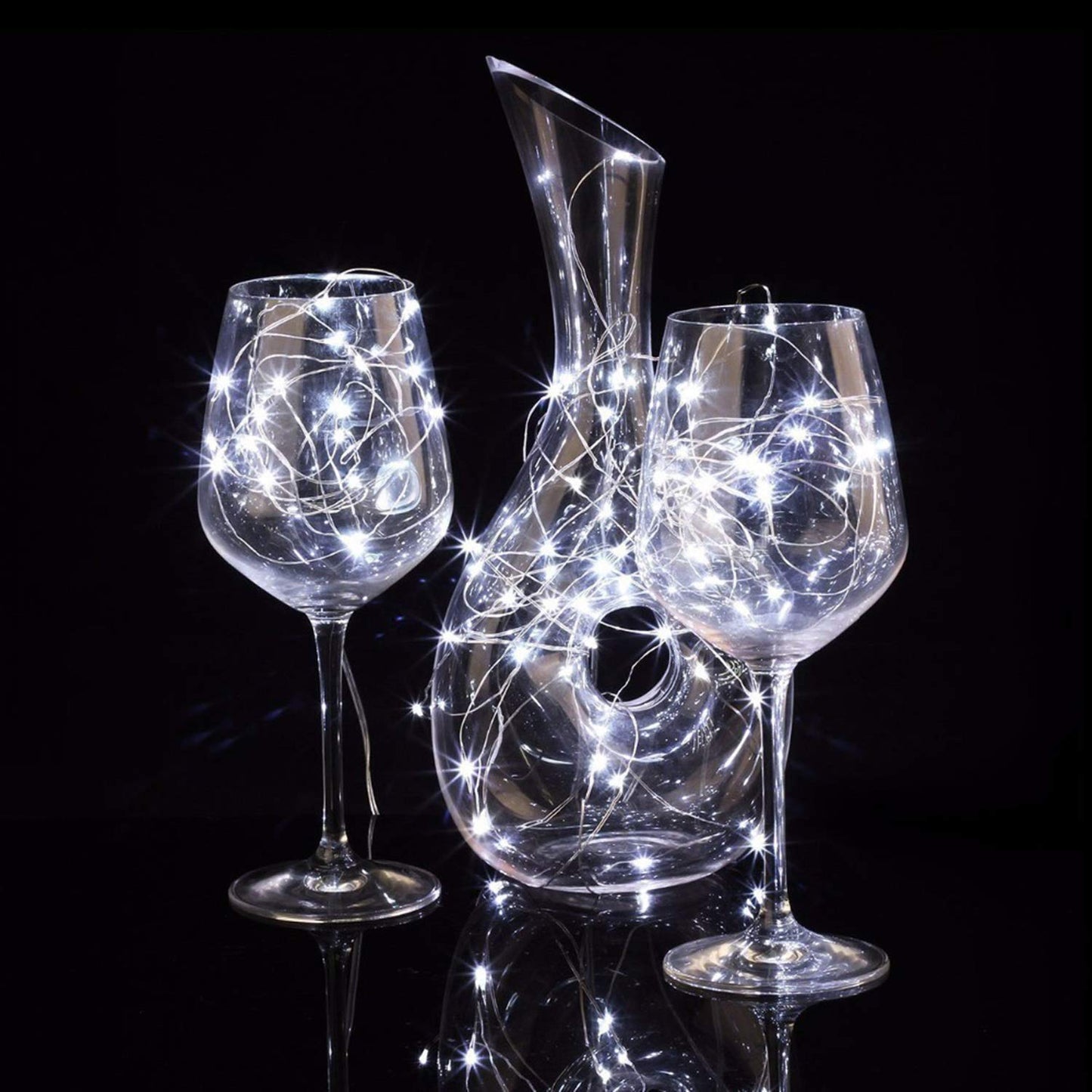 10 Pack LED Fairy Lights(Cold White), 2M 20 LEDs DIY Copper Wire String Lights for Bedroom, Garden, Wedding, Birthday, Party, Christmas, Halloween, Home Decorations