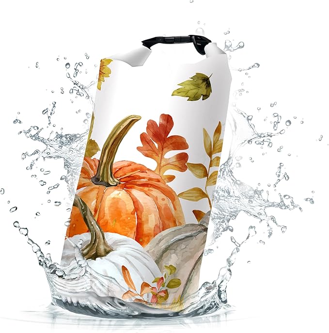 Waterproof Dry Bag,Roll Top Fall Thanksgiving Waterproof Backpack 5L/10L/20L Floating and Lightweight Bags for Kayaking, Boating, Fishing, Swimming and Camping
