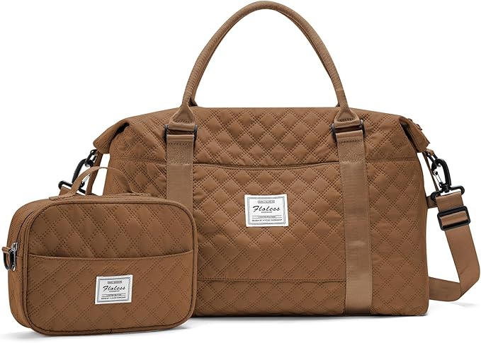 Travel Duffel Bag,Sports Tote Gym Bag,Shoulder Weekender Overnight Bag for Women