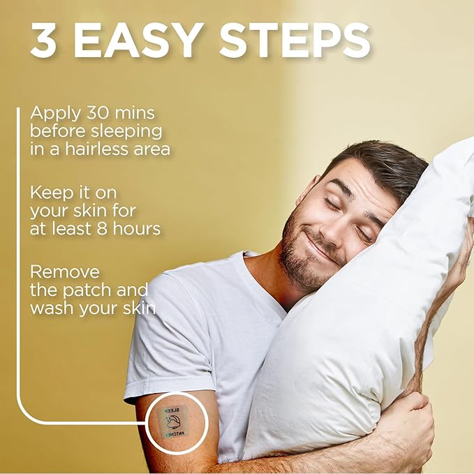 Sleep Patches - 42 Patches | All-Natural Deep Sleep Tape for Women and Men. Relaxing, Restful, Nighttime Calm. Sleep Patches for Adults | Water Resistant Patch