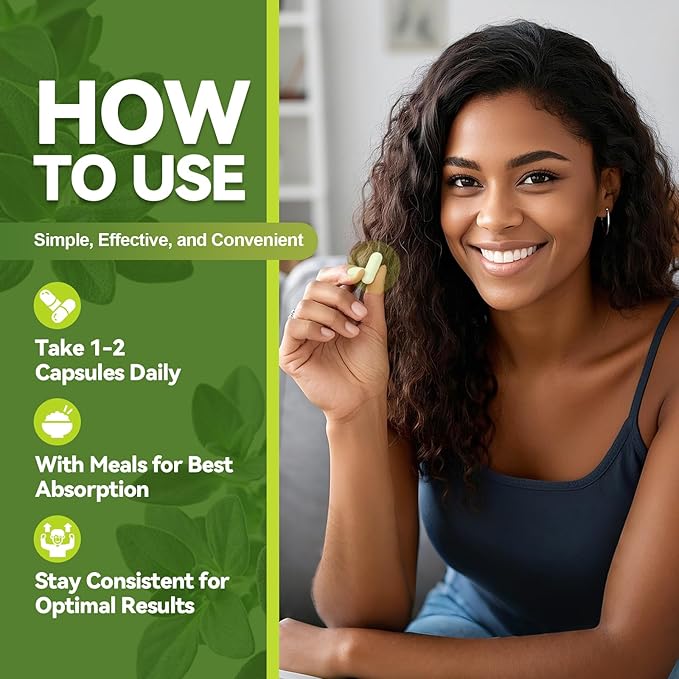 Oil of Oregano with Black Seed Oil Capsules High Absorption with Garlic,Olive Leaf,Quercetin,Black Pepper and More Supplement for Women and Men Immune Support Digestive Health 120 Counts