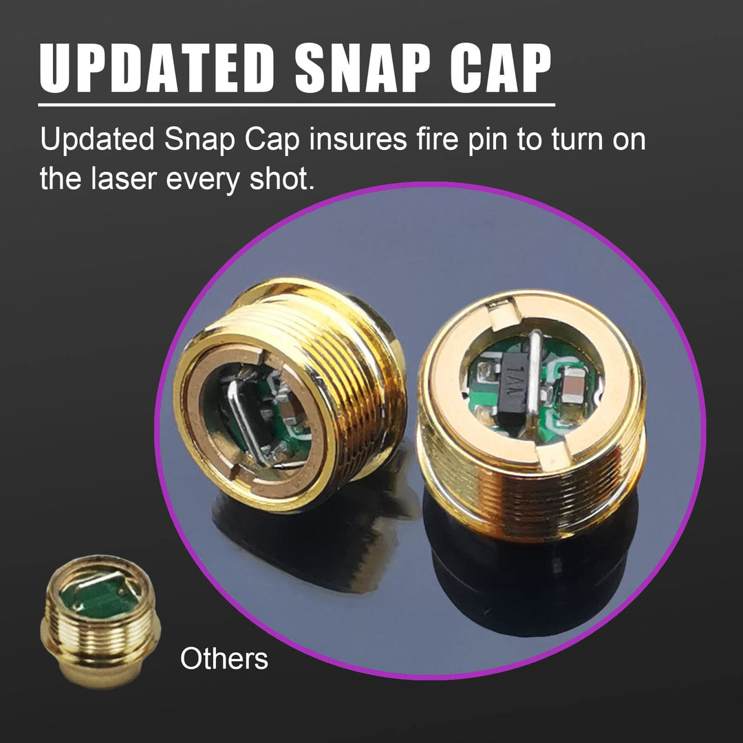 Angeebin Laser Training Cartridge for 10MM Suitable for Dry Fire Training and Boresighting Sight, Red Laser Bullet with Spare Accessories (10mm)