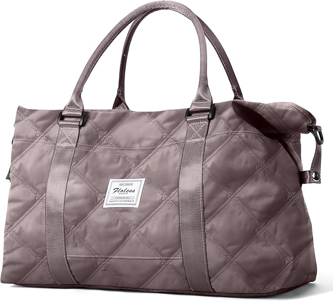 Travel Duffel Bag,Sports Tote Gym Bag,Shoulder Weekender Overnight Bag for Women