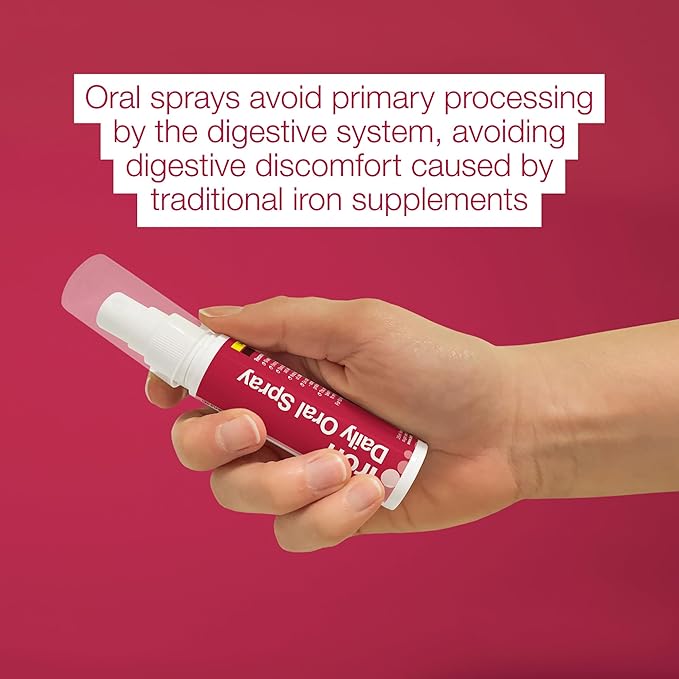 BetterYou Iron 5 Oral Spray - Natural Liquid Vitamin Supplement - Daily Iron Supplement Vitamin Spray - Easy, Tasty Alternative to Pills - 0.85 oz