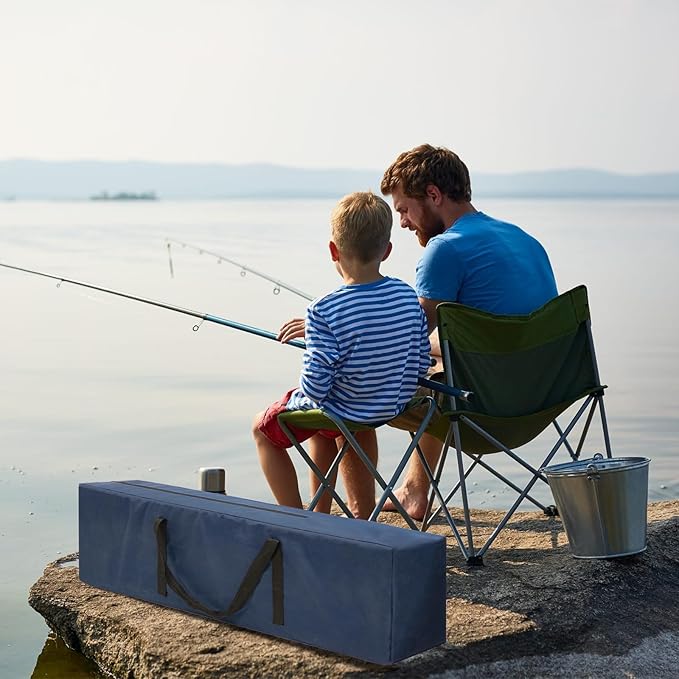 BESTHLS Camping Chair Replacement Bag, 39 Inch Extra Large Zippered Cot Bag, Waterproof Foldable Carrying Case with Handle Strap, Large Mouth fits Most Cots & Chairs for Travel Outdoor 2Pack