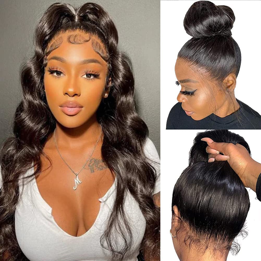 Aaliweya 360 Hd Full Lace Frontal Wig Body Wave 360 Lace Front Wig Human Hair For Women 180 Density Pre Plucked Glueless Lace Wi