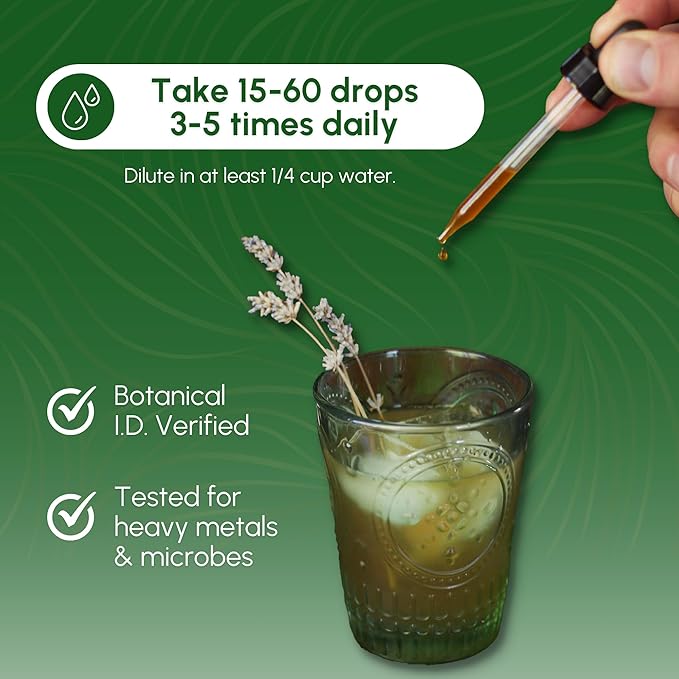 G.I. Feel Better Tincture - Gas & Bloating Support, Digestive Health Formula, Turmeric, Elecampane, Ginger, Cardamom, Herbal Supplement - 2 Fl Oz