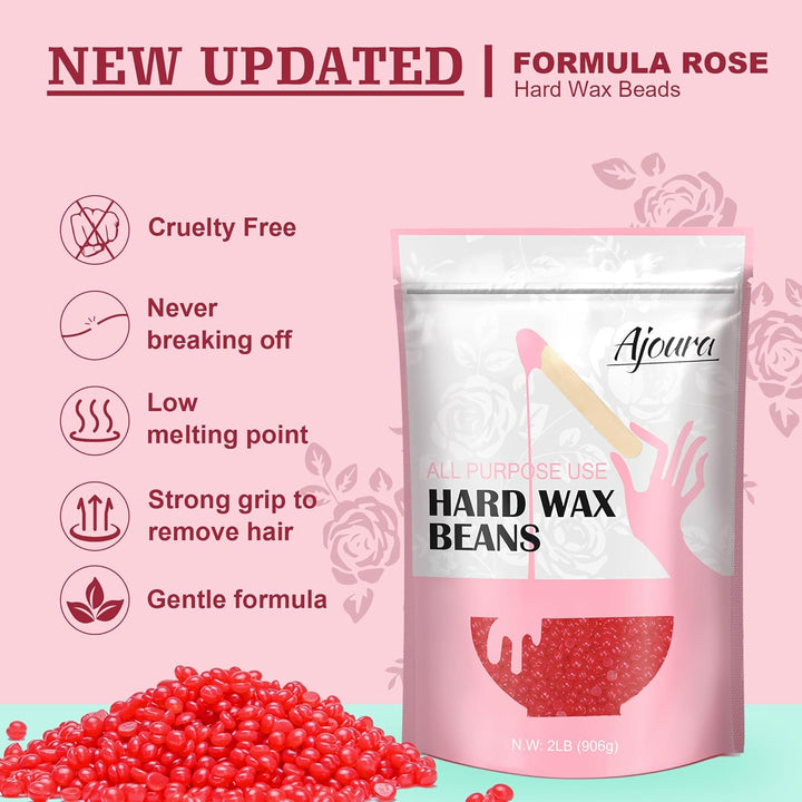 1Lb Ajoura Refill Wax Beans | Coarse Brazilian Wax for At-Home Hair Removal