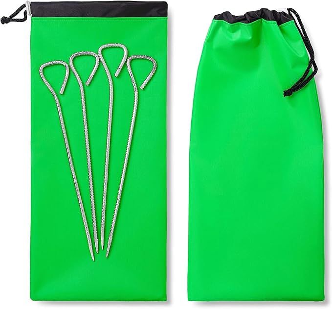 Bag Camping Tent Stakes Heavy Duty Lime Nylon Sack Waterproof Pocket Ditty Camp Accesorries Storage Peg Bag