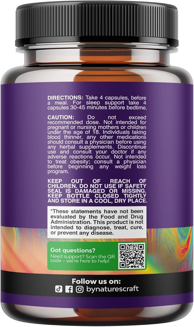 Pure Magnesium Glycinate 400mg Per Serving - Vegan High Absorption Chelated Magnesium Capsules for Women & Men with Elemental 400mg for Mood Sleep and Relaxation Support - 45 Servings