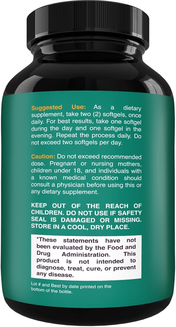 C8 MCT Oil Softgels - Medium Chain Triglycerids MCT Coconut Oil Supplement with Caprylic/Capric Triglycerides for Body Sculpting, Enhanced Energy & Stamina - Keto Supplements for Weight Loss - 120 Ct