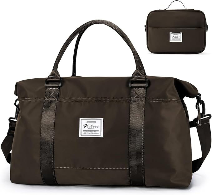 Travel Duffel Bag,Sports Tote Gym Bag,Shoulder Weekender Overnight Bag for Women