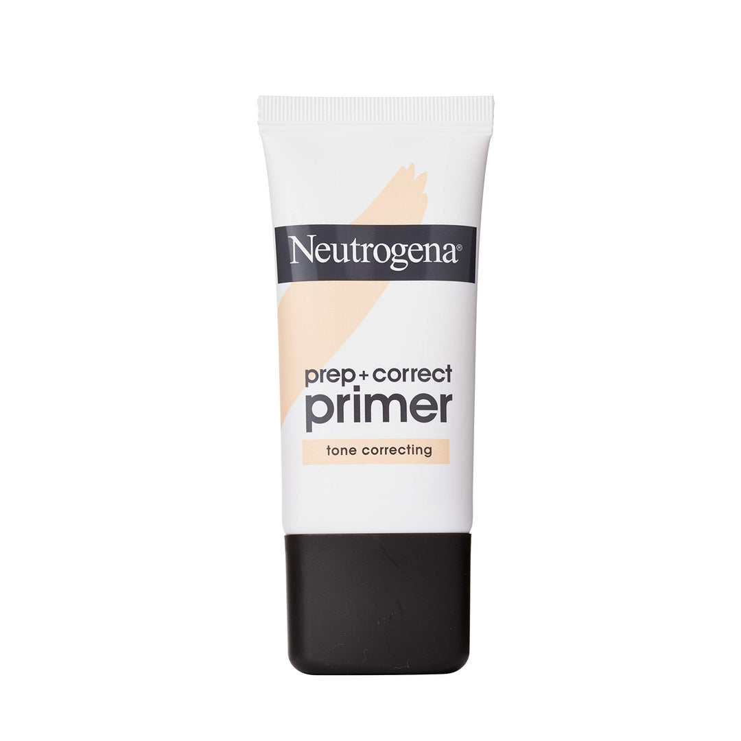 Neutrogena Prep + Correct Primer for Tone Correcting, Peach-Toned Makeup Primer with Seaweed Extract to Help Even Skin Tone & Re