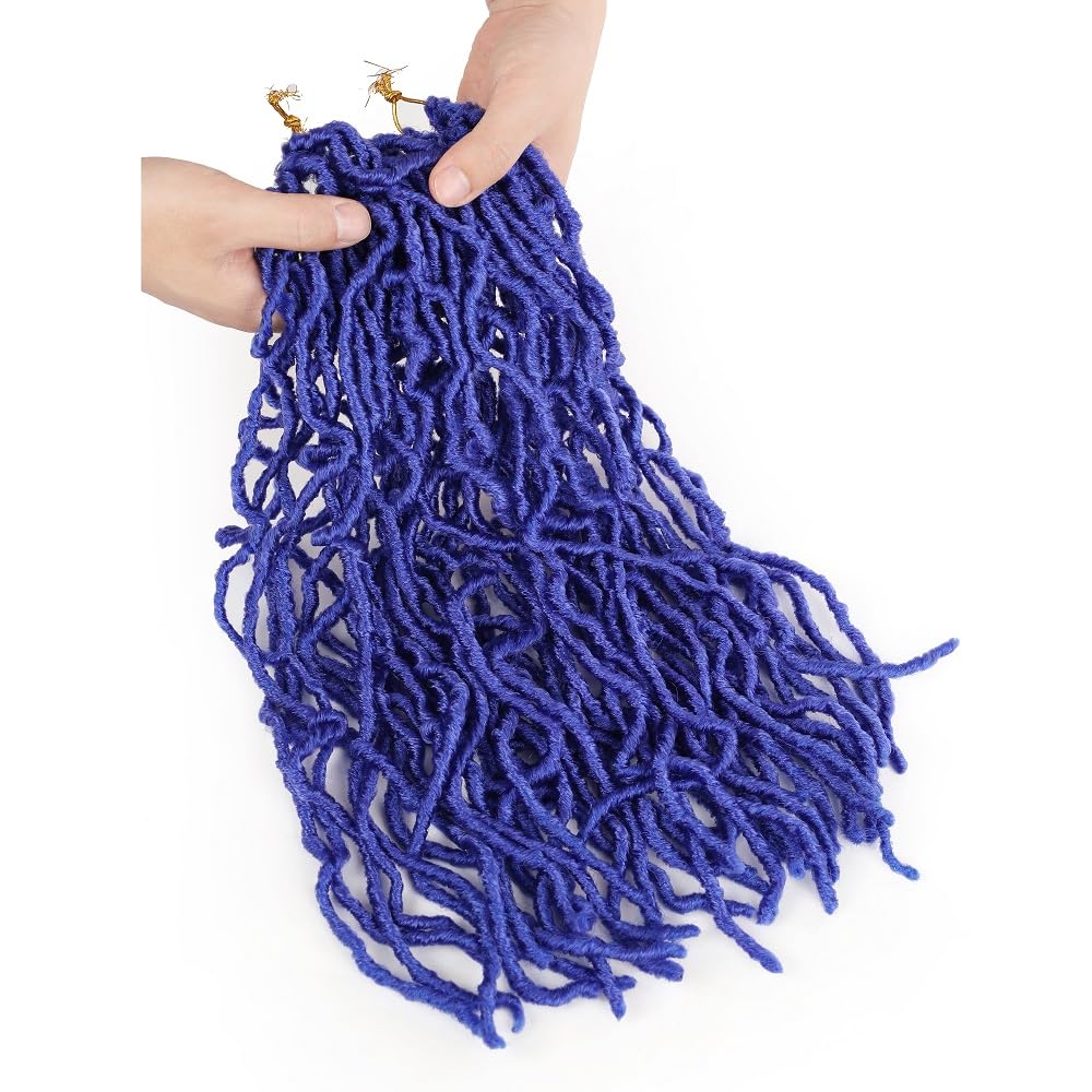 Umylar 18 Inch Faux Locs Crochet Hair Soft Locs Crochet Hair 3 Packs Pre Looped Faux Locs Crochet Hair For Black Women Synthetic