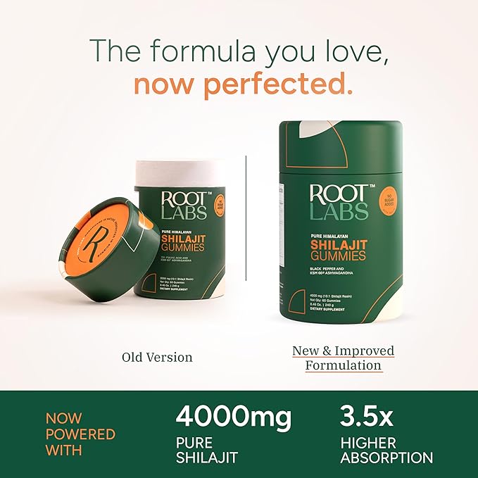 4000 mg Pure Himalayan Shilajit Gummies I No Added Sugar I KSM-66 Ashwagandha, Gokshura| 75%+ Fulvic Acid & 85+ Trace Minerals I Men,Women I Non-GMO I Lab Tested I 100% Natural I 60 Gummy