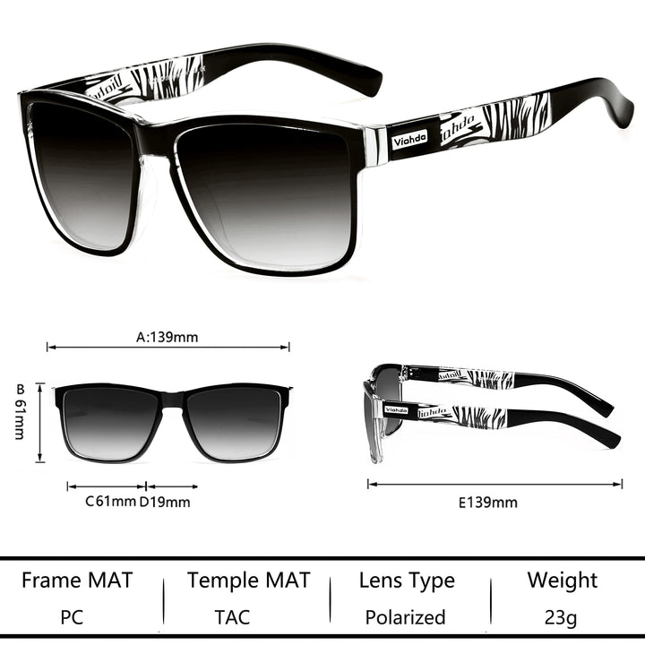 VIAHDA Polarized Sports Sunglasses for Man Cycling Running Fishing Golf Sun glasses Women HD6009