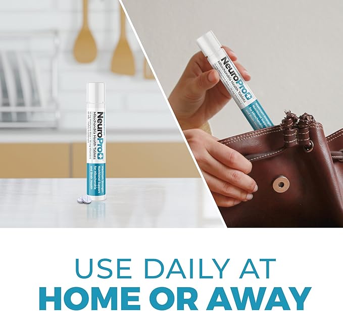 Best 365 Labs NeuroPro+ Maximum Strength Mitochondria Health Tablets - Methylene Blue and Vitamin C - Fast Acting Neuro Support - Improve Focus and Memory - 60 Tablets