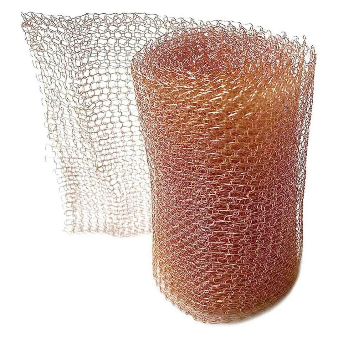 yilyih Copper Mesh,Water- and Rust Proof Copper Mesh Roll,Layer Knit Copper Wire Mesh,Slug Repellent Copper Meshfor Mice Rat Rodent Repellent Suitable for Blocking Holes in Gardens and Houses
