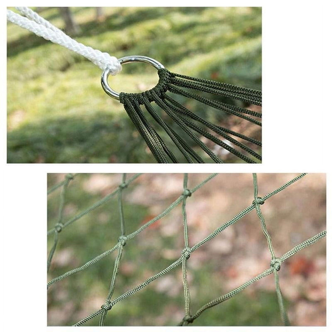 Rwvbm Portable Nylon Mesh with Tie Straps Breathable Outdoor Camping for Backpacking,Hiking & Backyard 270x80cm (106x31in) Supports 220lbs (100kg)