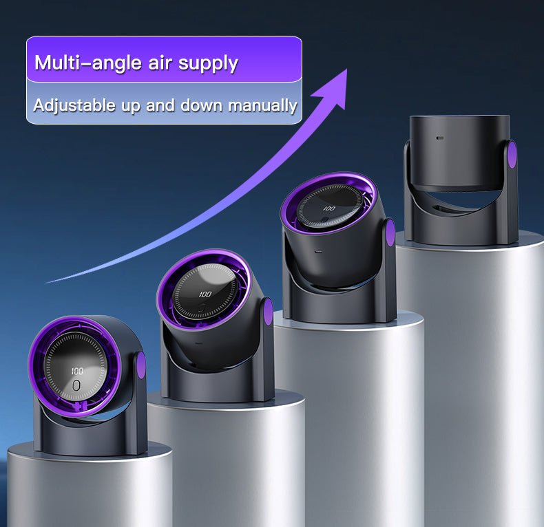 Xiaomi Smart Electric Fan 100 Speed Bladeless Fan USB Charging Desktop Silent Wall Mounted Air Conditioner Office Indoor Camping