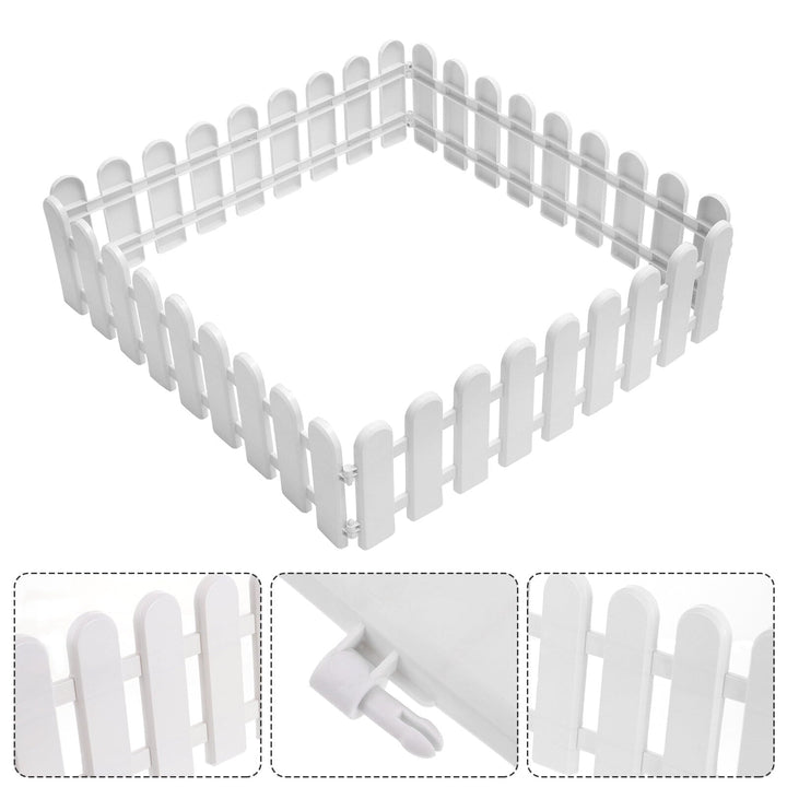 Yiho Indoor Tent Rabbit Playpen Small Animal Pet Safety Fences White 4pcs