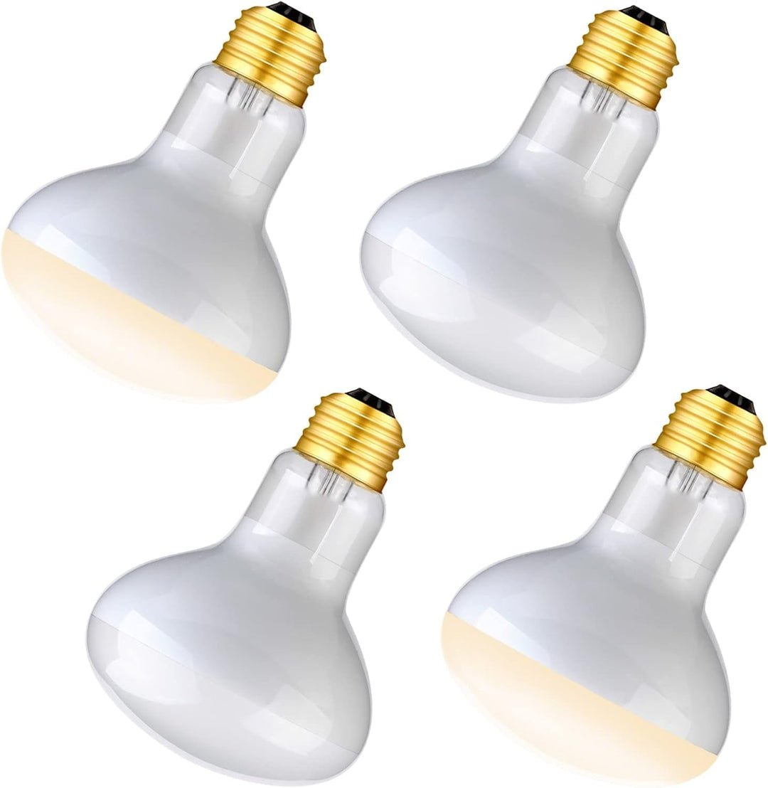 75W Reptile Heat Lamp Combo Set-Reptile Day and Night Heat Lamp,UVA Basking Spot Bulb for Bearded Dragon Lizard Turtle Snake Chameleon Use, 4 Pack