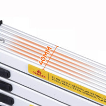 Telescopic Ladder 2.6M-5M Multi-Purpose Steel Extendable Ladder with Anti-Slip Feet,EN131 Sturdy Loft Collapsible for Attic Roof