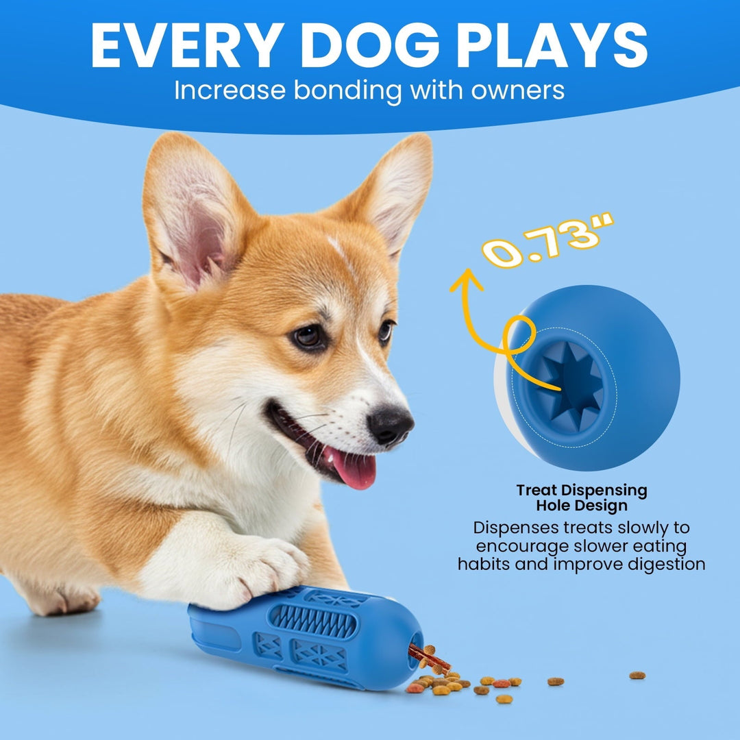 Charkool Dog Toys for Aggressive Chewers,Interactive Natural Rubber Chew Toy for Large Medium Breed