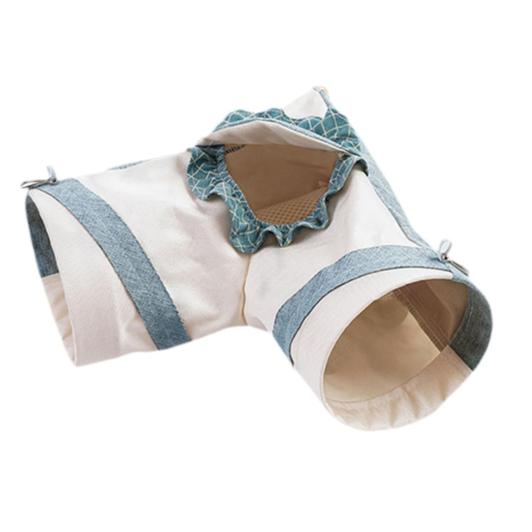 TOOYFUL Guinea Pig Tunnel Cave Self Entertainment Portable Corner Tunnel Hamster Hideout Toy for Chinchilla Small Animals Ferret Mice L