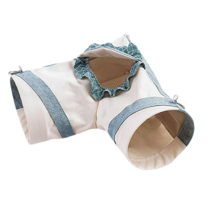 TOOYFUL Guinea Pig Tunnel Cave Self Entertainment Portable Corner Tunnel Hamster Hideout Toy for Chinchilla Small Animals Ferret Mice L