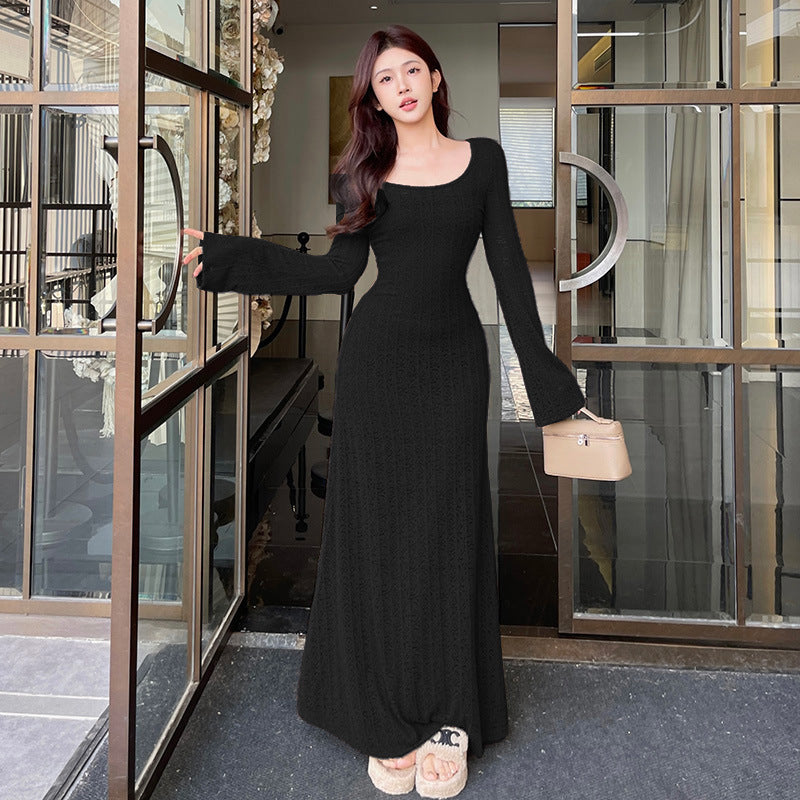 Simple And Laid-back Lace Blouse Dress