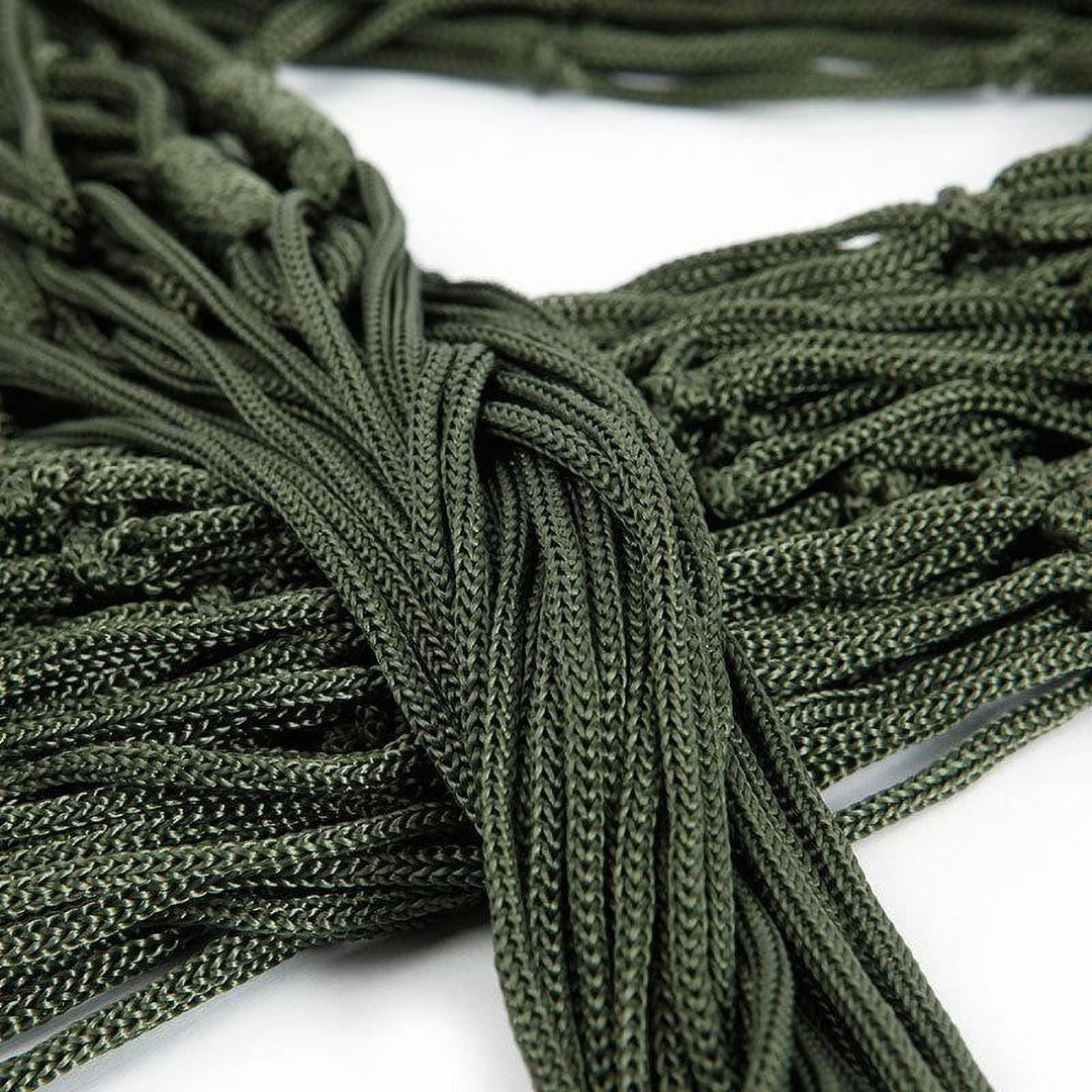 Rwvbm Portable Nylon Mesh with Tie Straps Breathable Outdoor Camping for Backpacking,Hiking & Backyard 270x80cm (106x31in) Supports 220lbs (100kg)