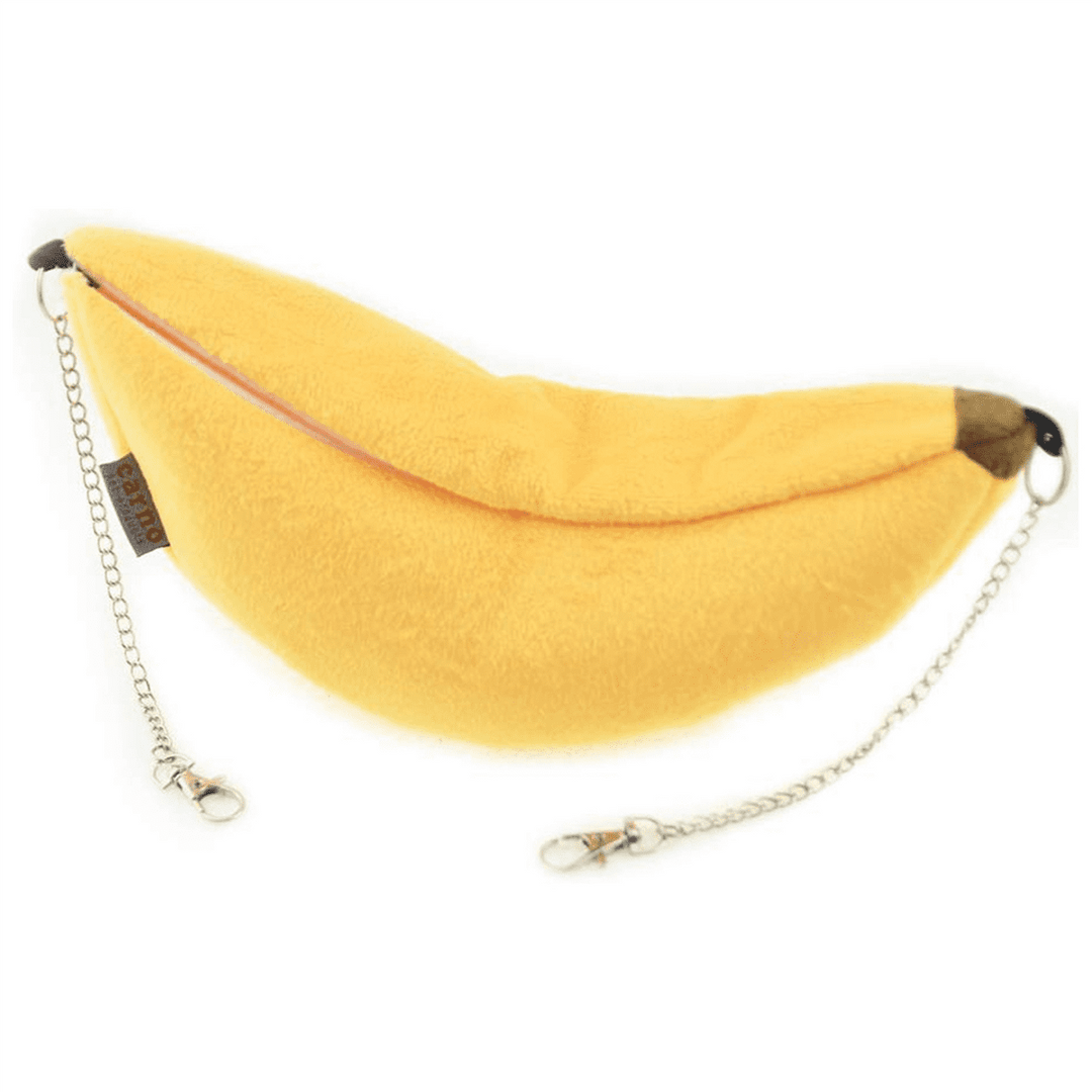 2X Pet Banana Bed Hamster Bed House Hammock Small Animal Bed House Cage Nest Hamster Accessories
