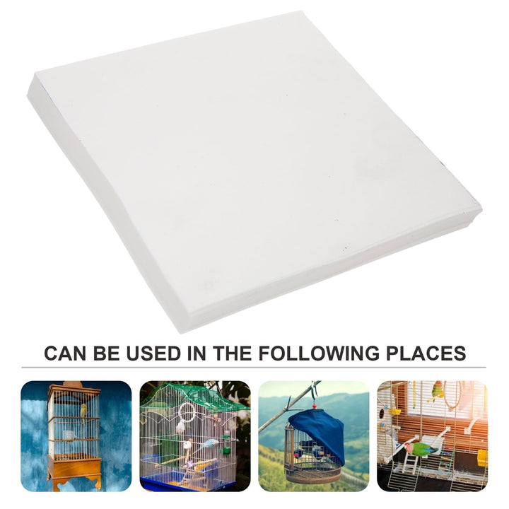 100 Pcs Bird Cage Cleanliness Paper Liners Gift Guinea Pigs Pet Accessory Animal Disposable