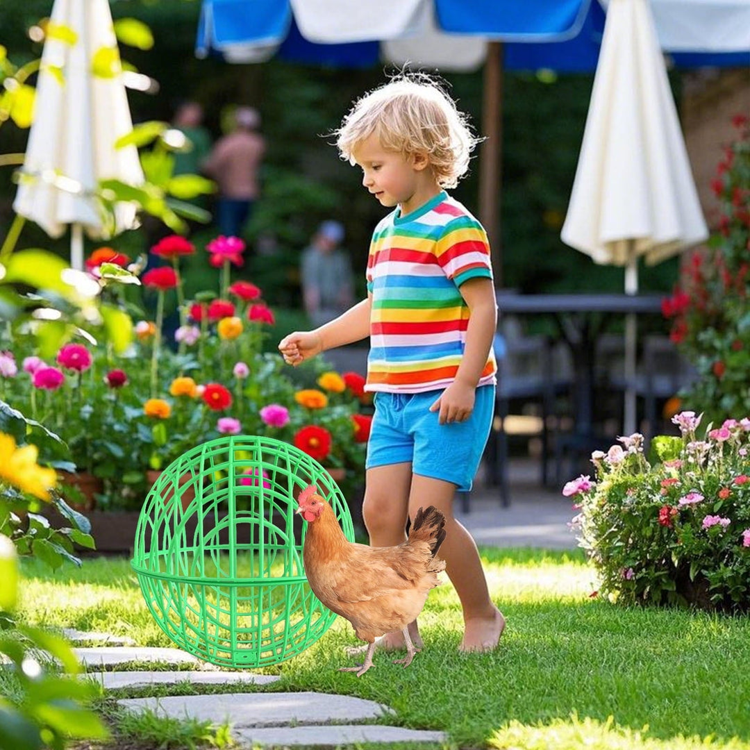 Simple Movable Chicken Coop, Chicken Ball Cage Rolling Orb Mobile Poultry Enclosure Round , Prevents Dog Bites Horse Trampling D