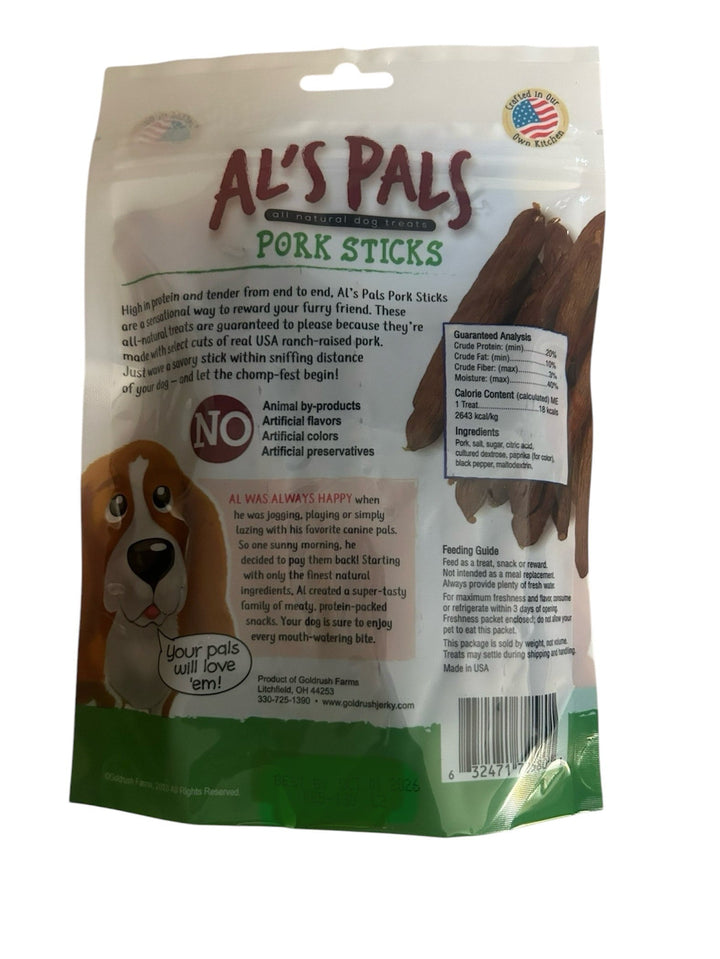 Al's Pal All Natural Dog Treats Bundle - Al's Pals Chicken Sticks 7.8 oz, Al's Pals Beef Sticks 7.8 oz, Al's Pals Pork Sticks 7.8 oz, bundled with Eselect Bag Clip
