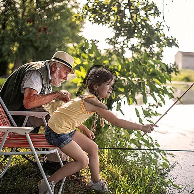 Wholelovein 8 Pack Mosquito Covers Wearable Head Net Face Mesh Protecting Net Mosquito Fly Insects Bugs